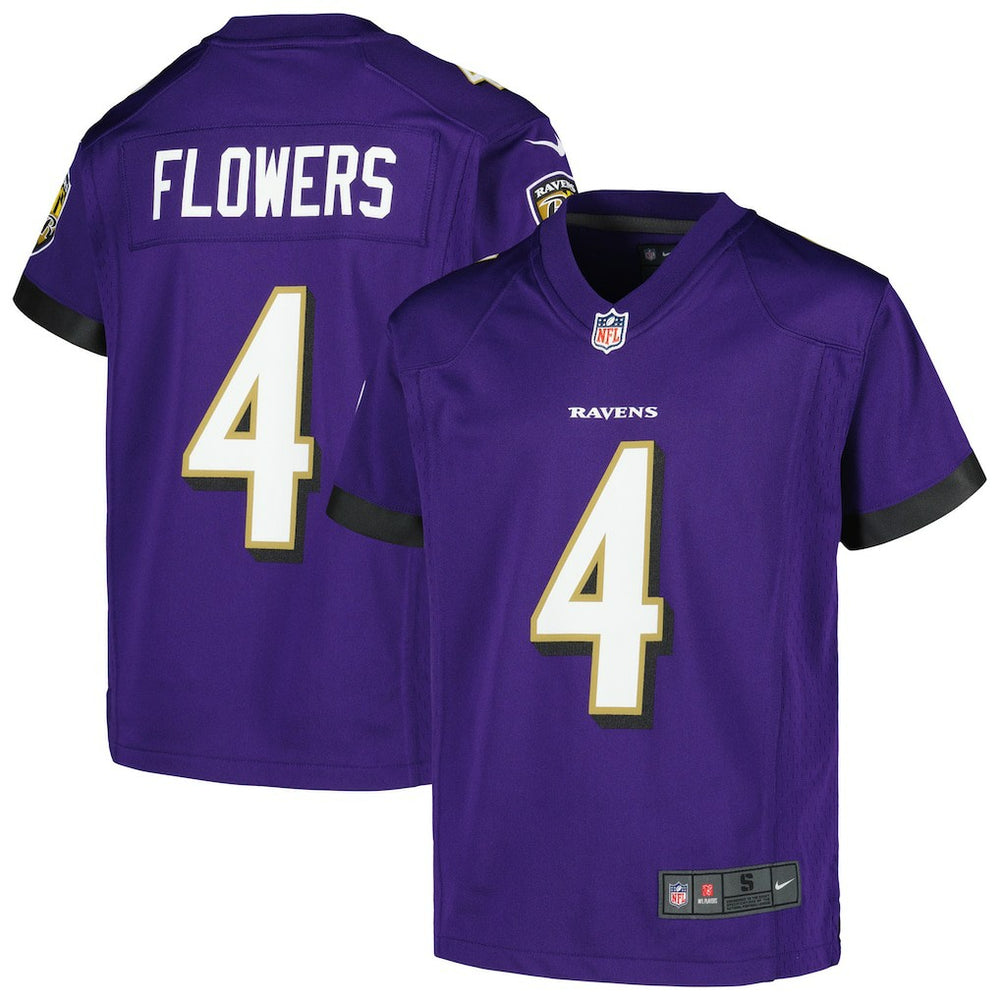 Zay Flowers  Youth Game Jersey - Baltimore Ravens Jerseys