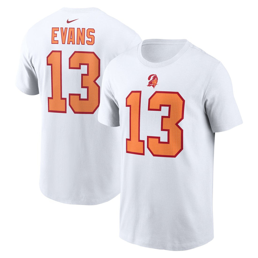 Mike Evans '76  50th Season Name & Number T-Shirt - Tampa Bay Buccaneers T-shirts