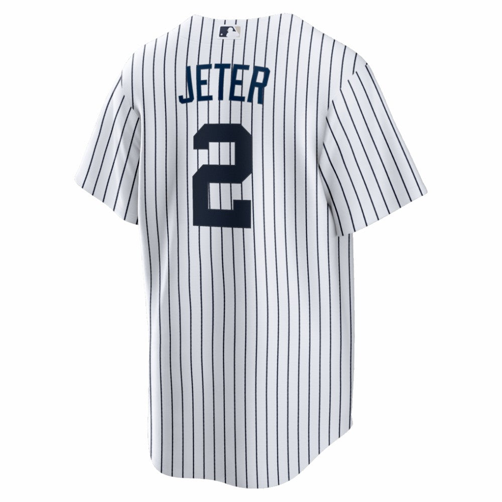White Derek Jeter New York Yankees Nike Home Retired Player Replica Jersey