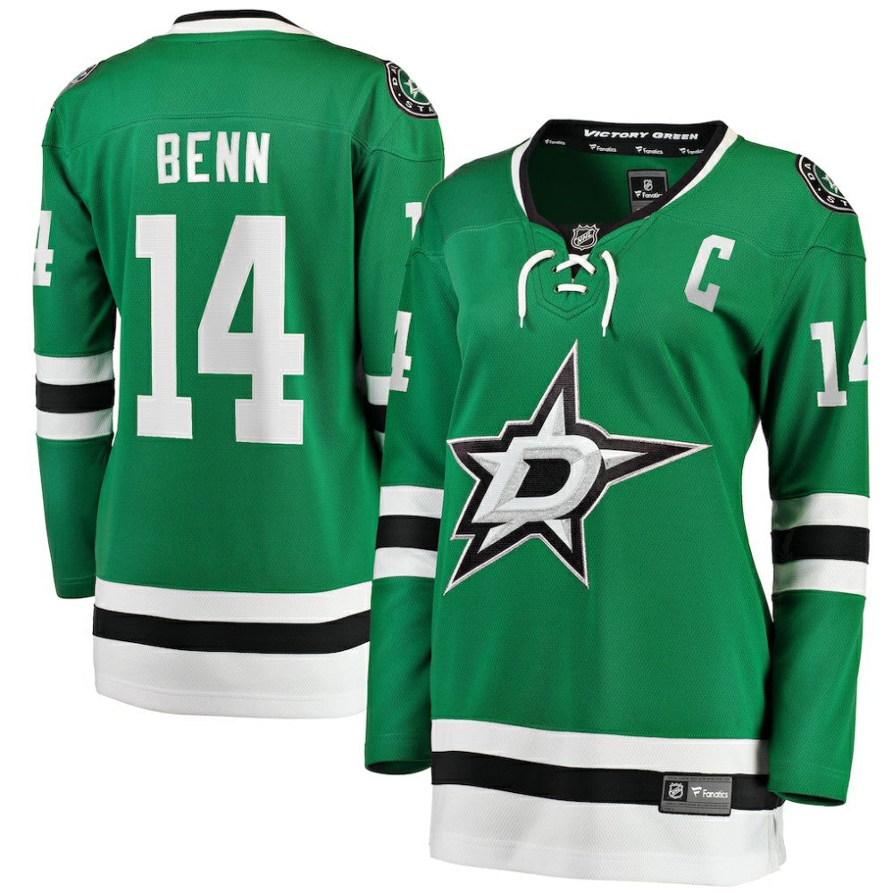 NHL Jamie Benn Dallas Stars Fanatics Women's Captain Patch Home Breakaway Player Jersey