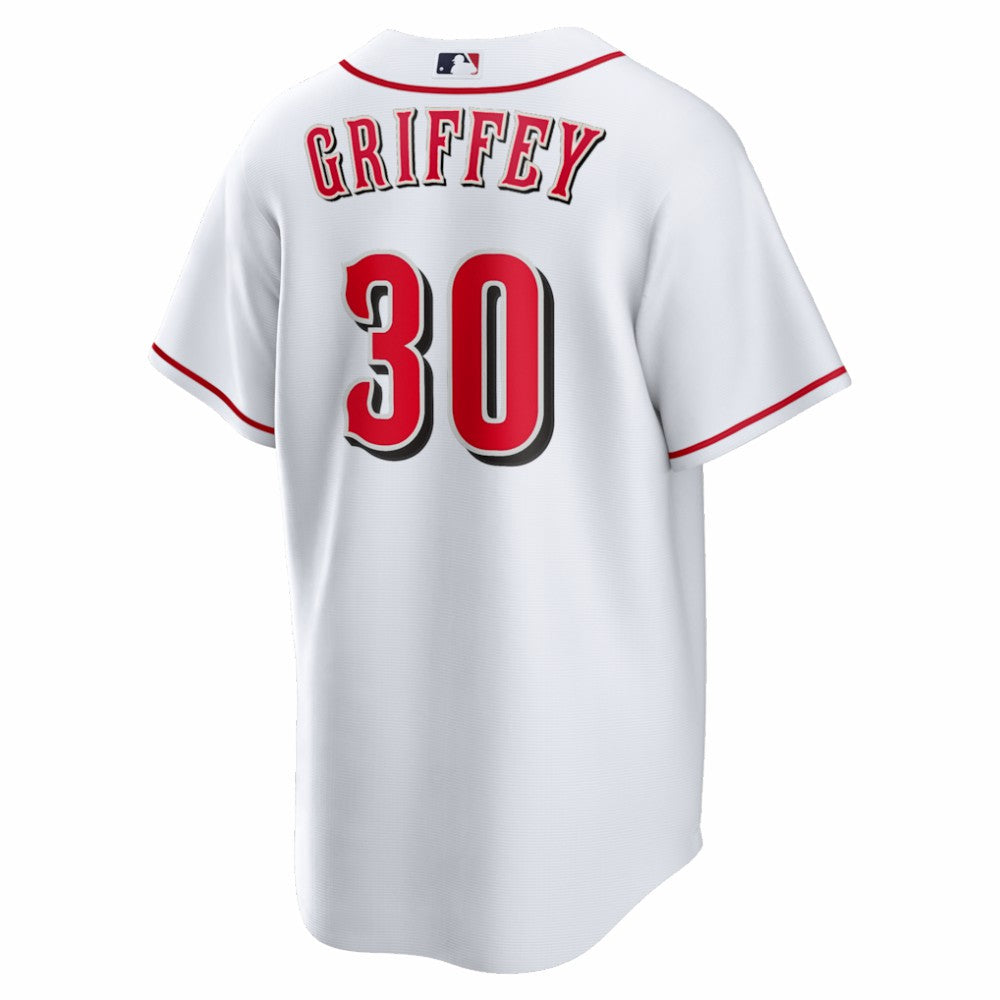 White Ken Griffey Jr. Cincinnati Reds Nike Home Retired Player Replica Jersey