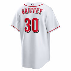 White Ken Griffey Jr. Cincinnati Reds Nike Home Retired Player Replica Jersey