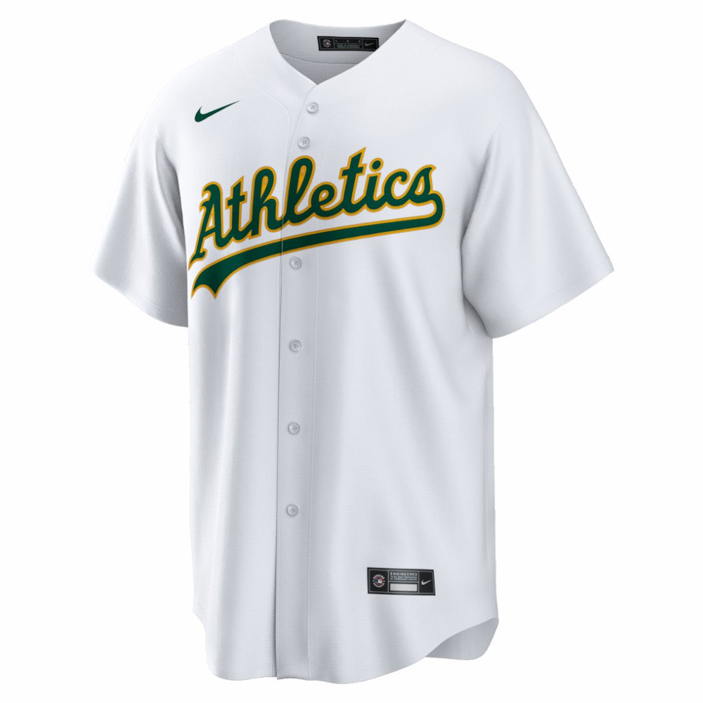 White Jeff McNeil Athletics Nike Home Replica Jersey