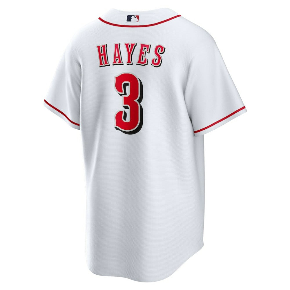White Ke'Bryan Hayes Cincinnati Reds Nike Home Replica Jersey