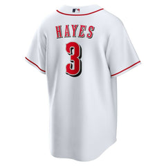 White Ke'Bryan Hayes Cincinnati Reds Nike Home Replica Jersey