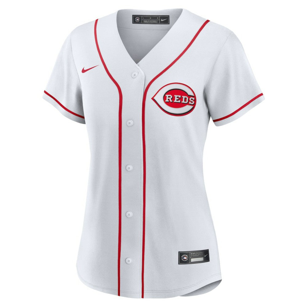 White Ke'Bryan Hayes Cincinnati Reds Nike Women's Home Replica Jersey