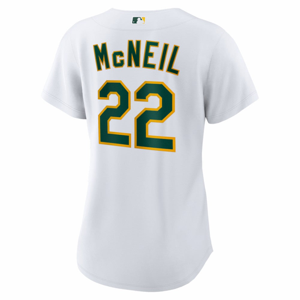 White Jeff McNeil Athletics Nike Women's Home Replica Jersey