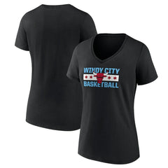 Chicago Bulls Women's Hometown Collection Windy City V-Neck T-Shirt sale