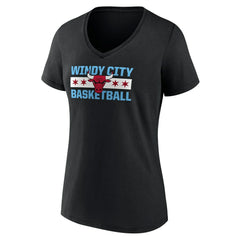 Chicago Bulls Women's Hometown Collection Windy City V-Neck T-Shirt sale