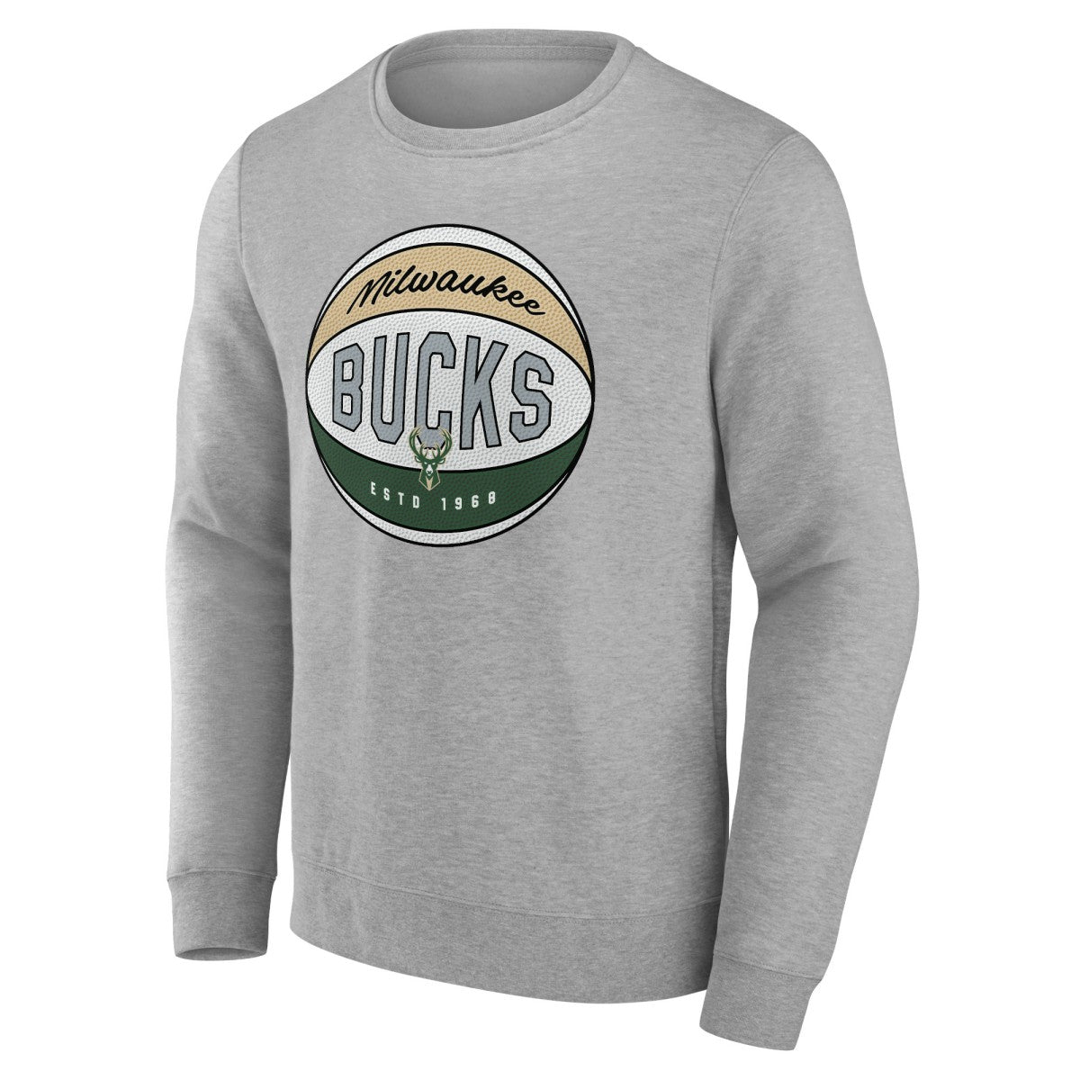 Milwaukee Bucks Hard Color Pullover Sweatshirt