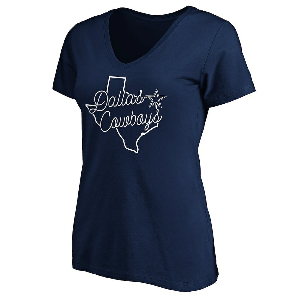 Women's Script V-Neck T-Shirt - Dallas Cowboys T-shirts