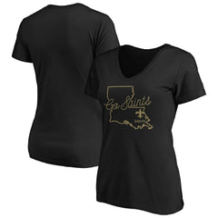 Women's Script V-Neck T-Shirt - New Orleans Saints T-shirts