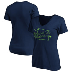 Women's Script V-Neck T-Shirt - Seattle Seahawks T-shirts