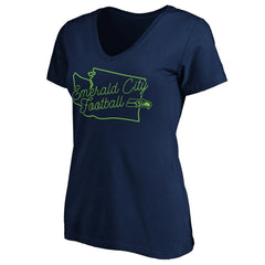 Women's Script V-Neck T-Shirt - Seattle Seahawks T-shirts