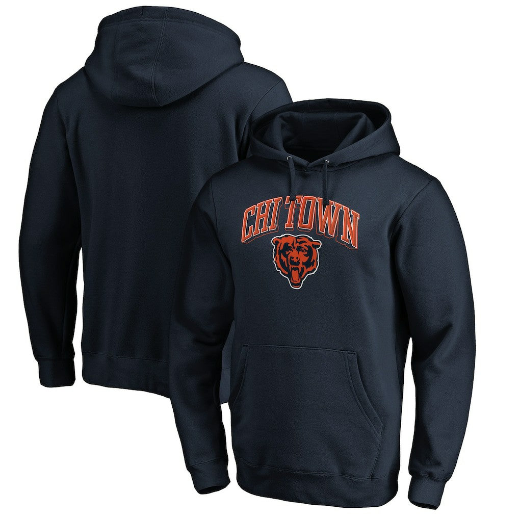 Hometown Collection Chi Town Pullover Hoodie - Chicago Bears Hoodies