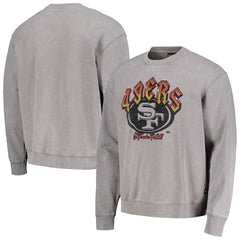 The Wild Collective Unisex Distressed Pullover Sweatshirt - San Francisco 49ers Pullover