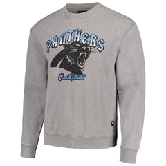 The Wild Collective Unisex Distressed Pullover Sweatshirt - Carolina Panthers Pullover