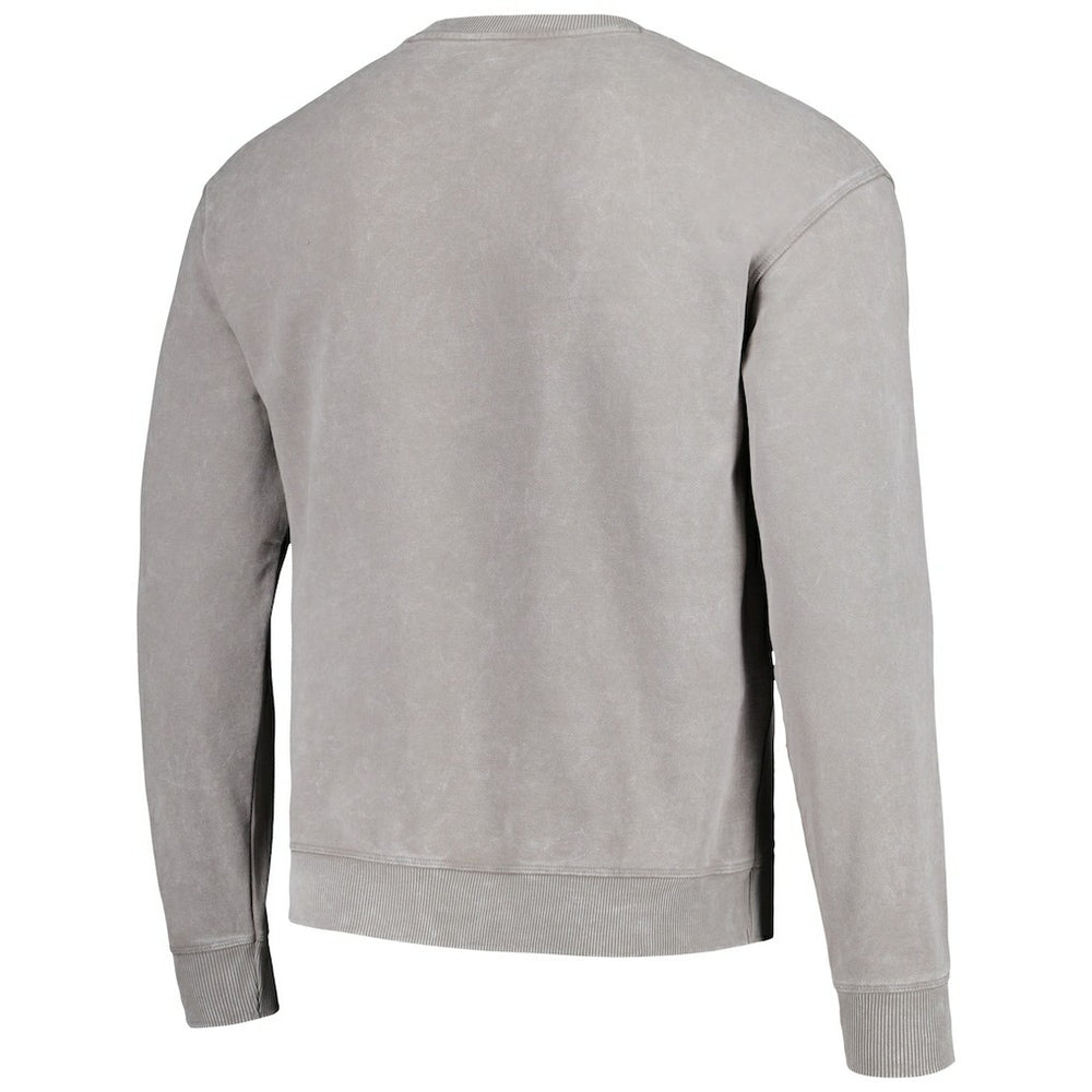 The Wild Collective Unisex Distressed Pullover Sweatshirt - Carolina Panthers Pullover