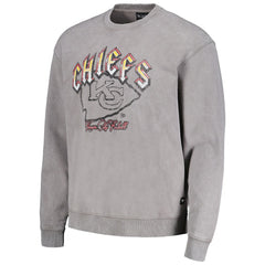 The Wild Collective Unisex Distressed Pullover Sweatshirt - Kansas City Chiefs Pullover