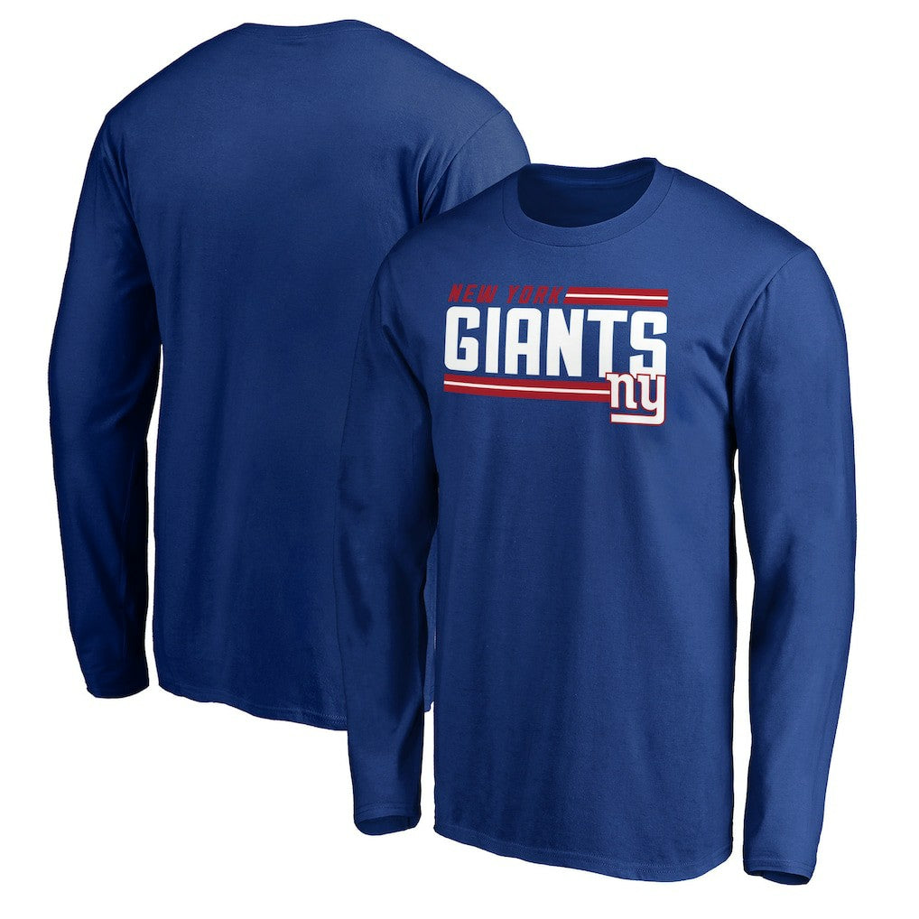 On Side Stripe Long Sleeve T-Shirt - New York Giants T-shirts
