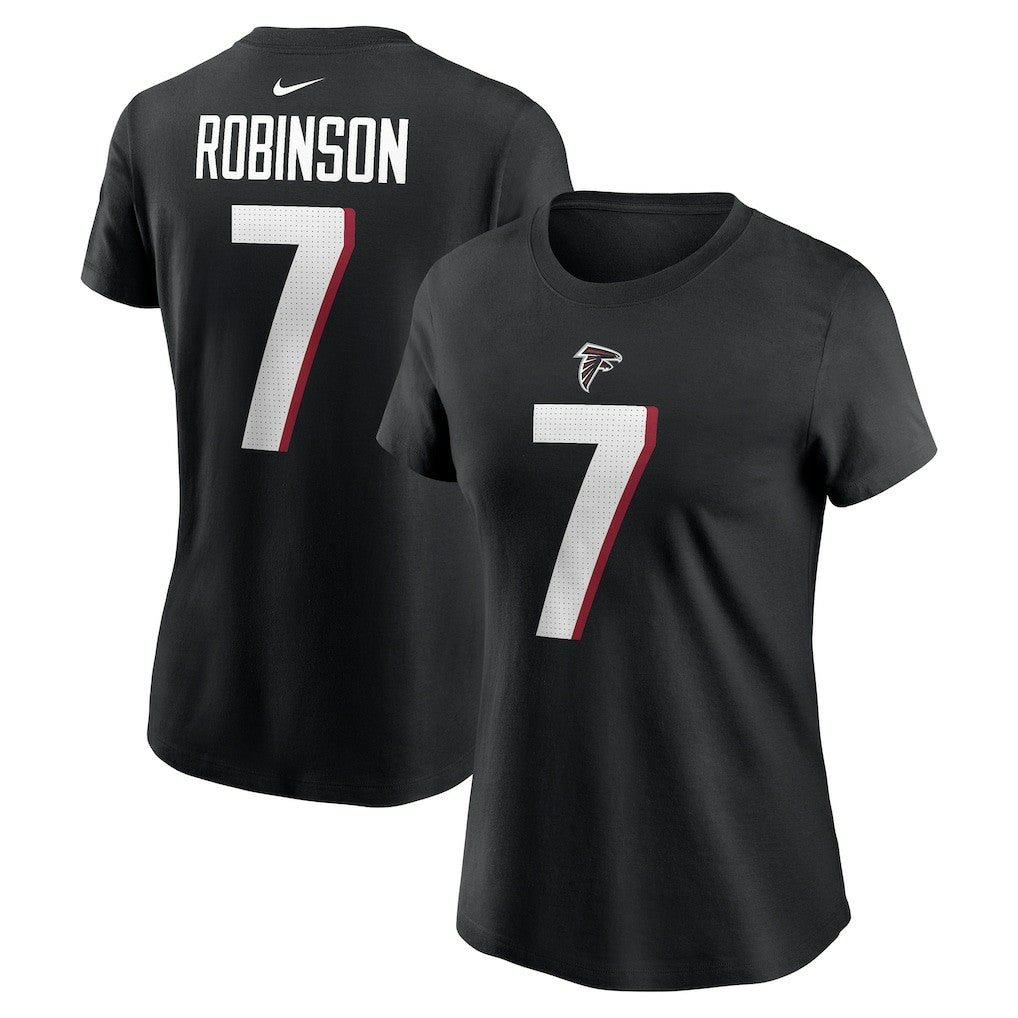 Bijan Robinson  Women's Player Name & Number T-Shirt - Atlanta Falcons T-shirts