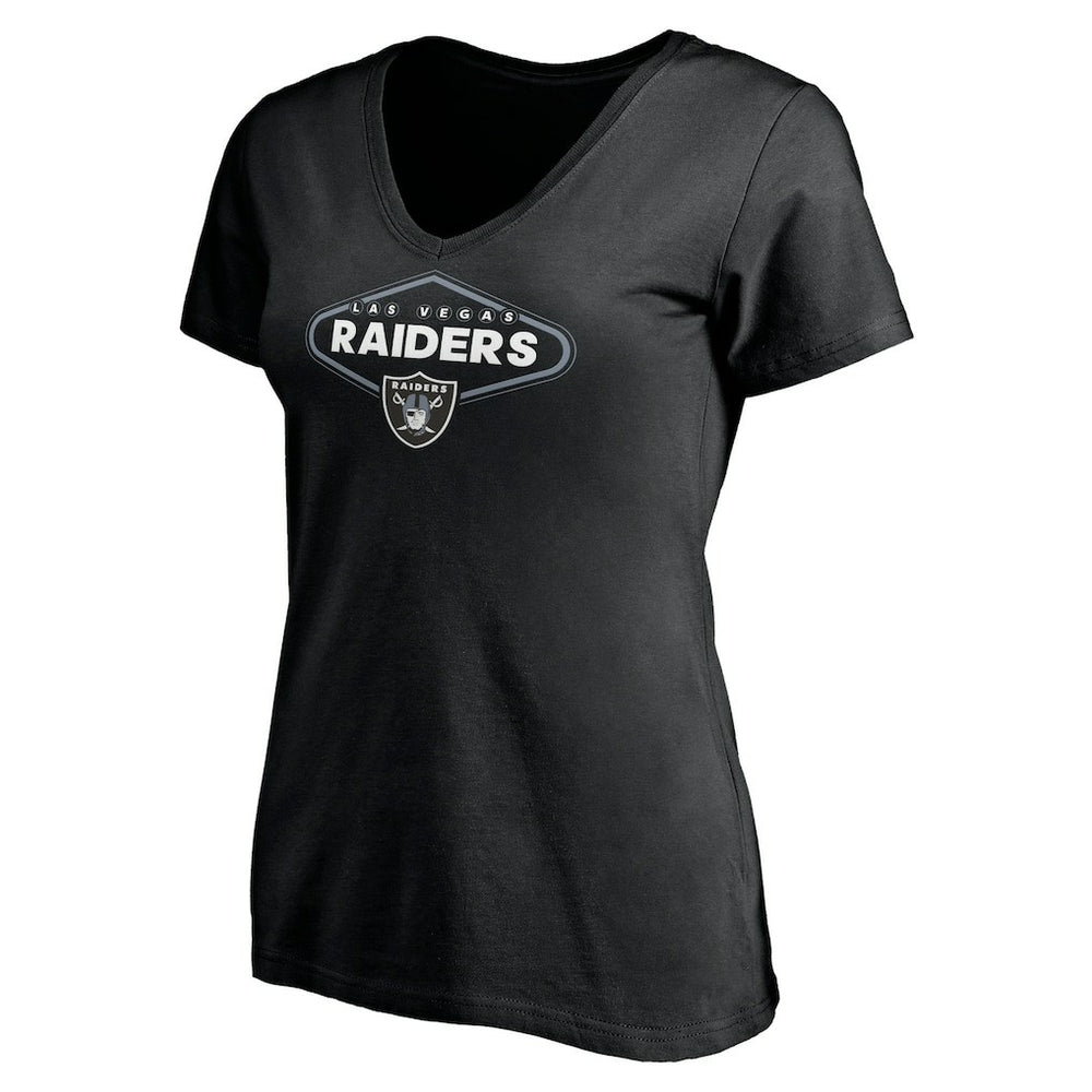 Women's Hometown Collection 1st Down V-Neck T-Shirt - Las Vegas Raiders T-shirts