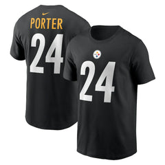 Joey Porter Jr.  Player Name & Number T-Shirt - Pittsburgh Steelers T-shirts