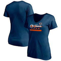 Women's Hometown Collection Chi Town V-Neck T-Shirt - Chicago Bears T-shirts