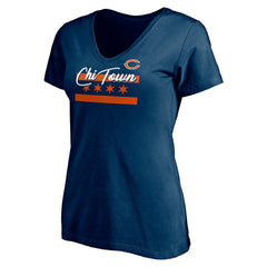 Women's Hometown Collection Chi Town V-Neck T-Shirt - Chicago Bears T-shirts
