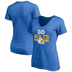 Women's Hometown Collection Go Bolts V-Neck T-Shirt - Los Angeles Chargers T-shirts