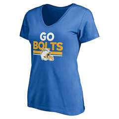 Women's Hometown Collection Go Bolts V-Neck T-Shirt - Los Angeles Chargers T-shirts
