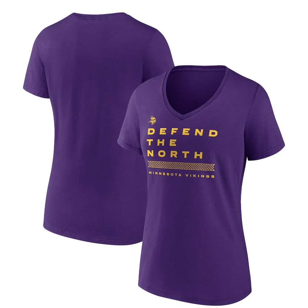 Women's Hometown Collection Defend The North V-Neck T-Shirt - Minnesota Vikings T-shirts