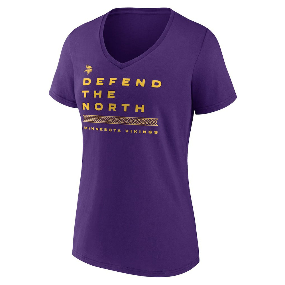 Women's Hometown Collection Defend The North V-Neck T-Shirt - Minnesota Vikings T-shirts