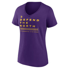 Women's Hometown Collection Defend The North V-Neck T-Shirt - Minnesota Vikings T-shirts