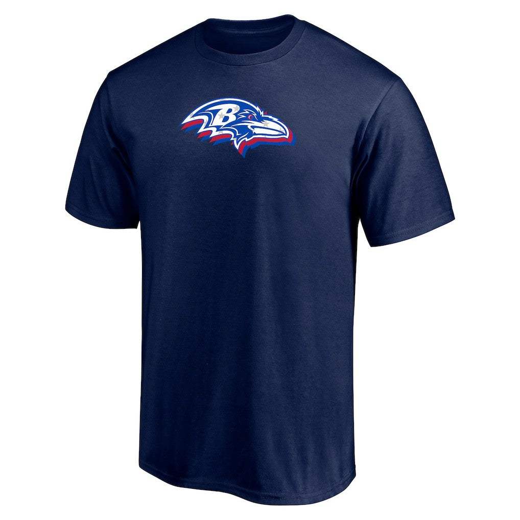 Red White and Team T-Shirt - Baltimore Ravens T-shirts
