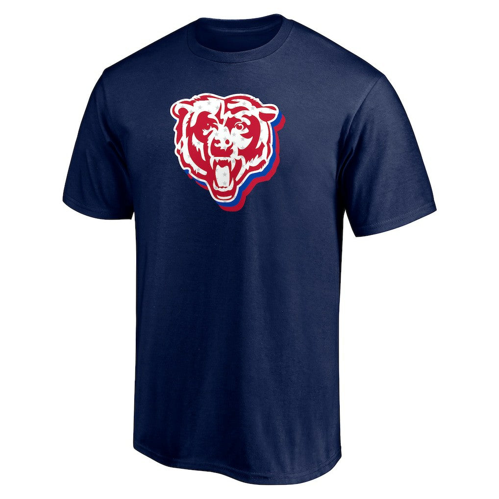 Red White and Team T-Shirt - Chicago Bears T-shirts
