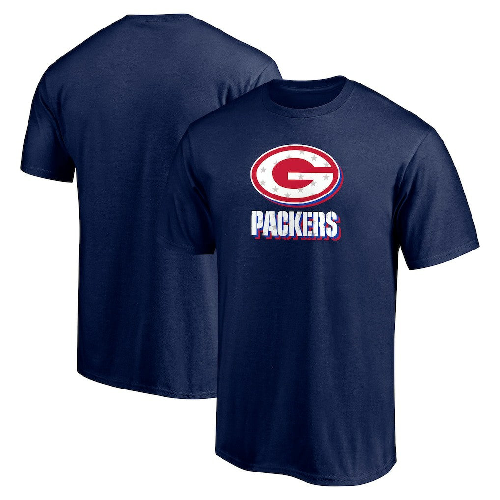 Red White and Team T-Shirt - Green Bay Packers T-shirts