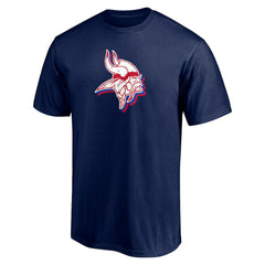 Red White and Team T-Shirt - Minnesota Vikings T-shirts