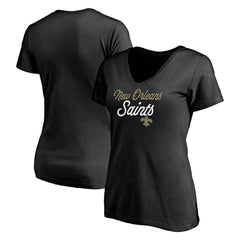 Women's Long Stride V-Neck T-Shirt - New Orleans Saints T-shirts