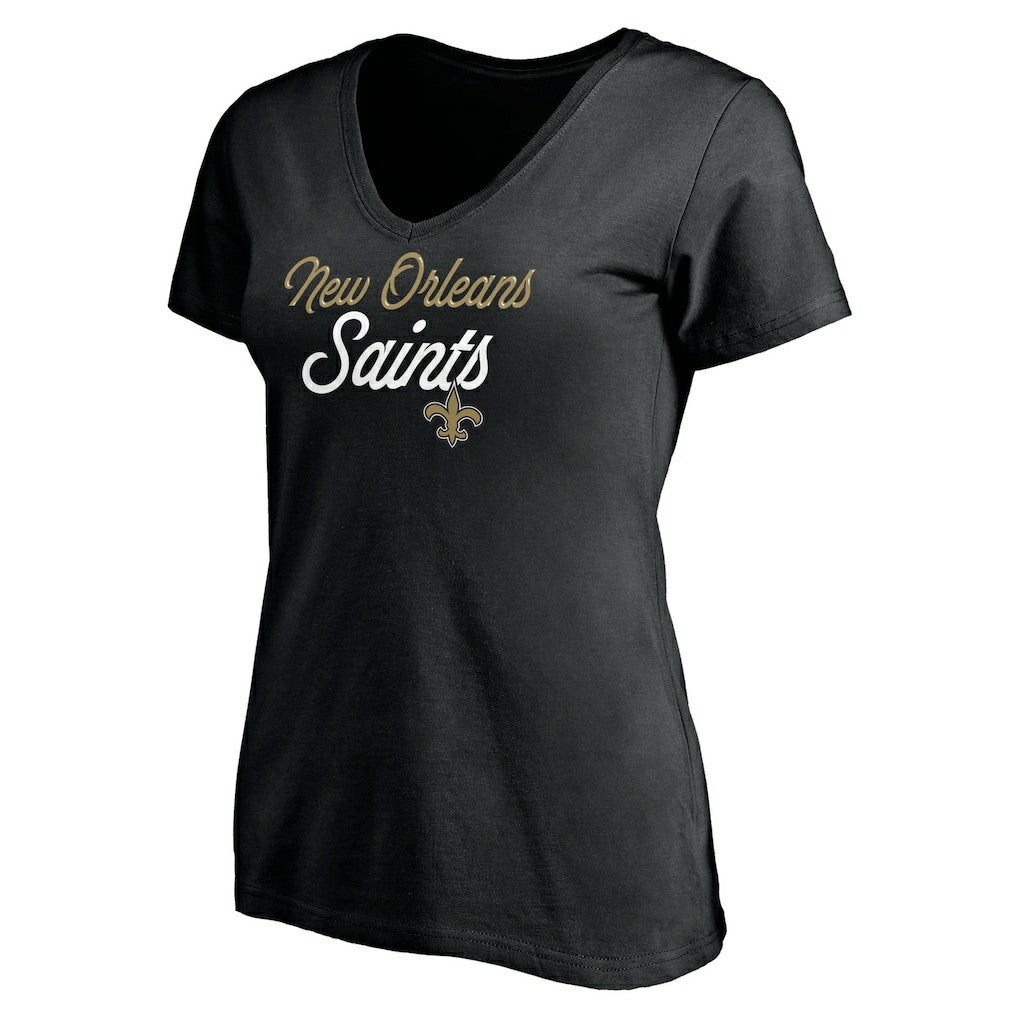 Women's Long Stride V-Neck T-Shirt - New Orleans Saints T-shirts