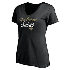 Women's Long Stride V-Neck T-Shirt - New Orleans Saints T-shirts