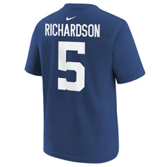 Anthony Richardson Sr.  Youth Player Name & Number T-Shirt - Indianapolis Colts T-shirts