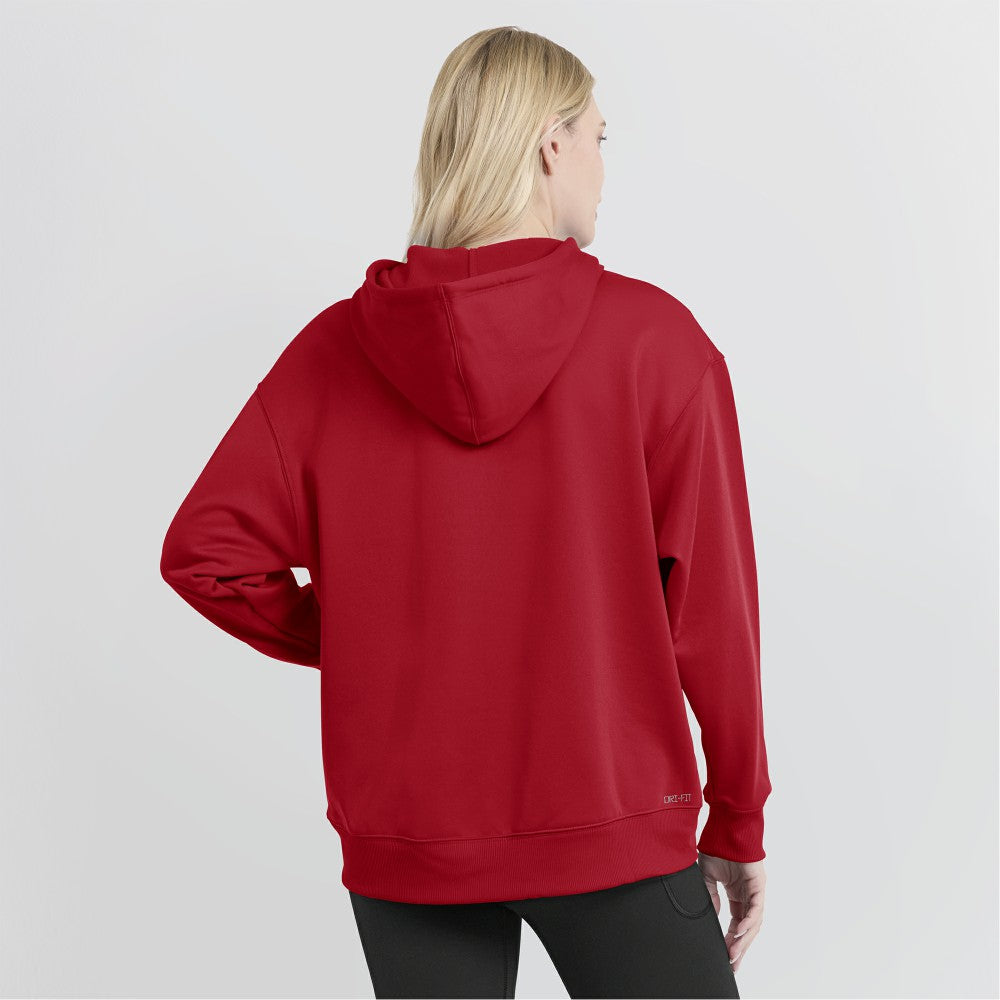 Red Los Angeles Angels Nike Women's City Connect Practice Performance Pullover Hoodie
