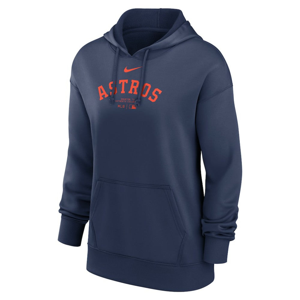 Navy Houston Astros Nike Women's Authentic Collection Performance Pullover Hoodie