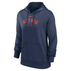 Navy Houston Astros Nike Women's Authentic Collection Performance Pullover Hoodie