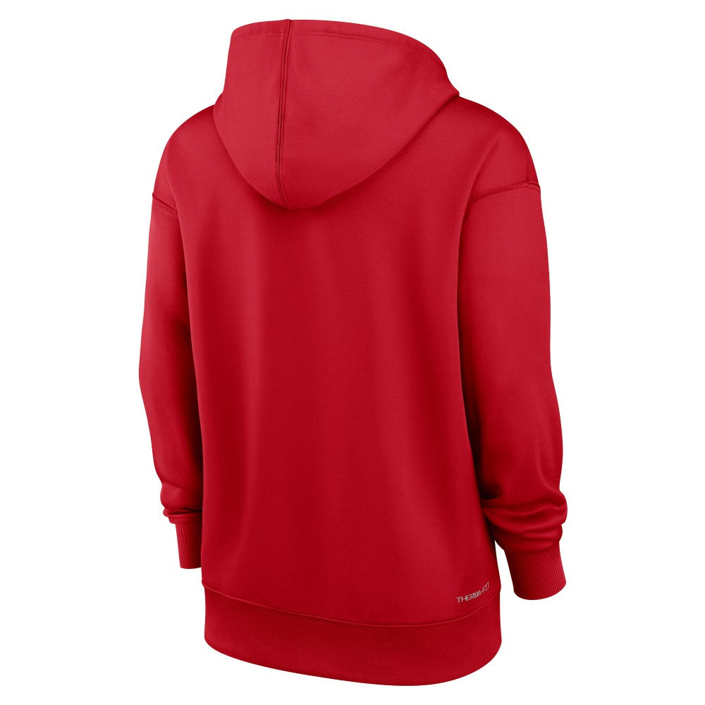 Red Los Angeles Angels Nike Women's Authentic Collection Performance Pullover Hoodie