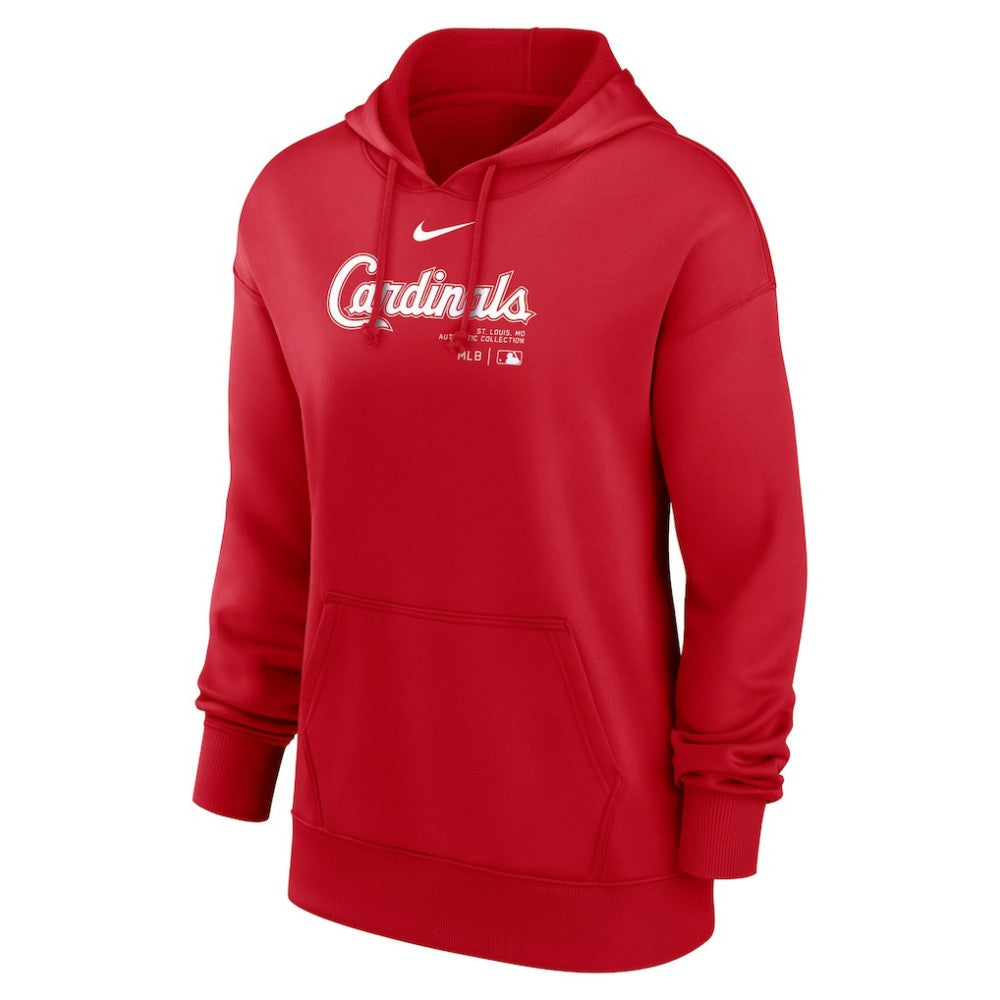 Red St. Louis Cardinals Nike Women's Authentic Collection Performance Pullover Hoodie