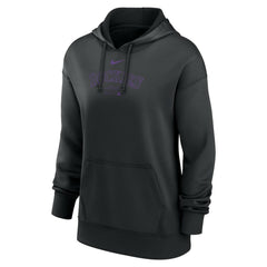 Black Colorado Rockies Nike Women's Authentic Collection Performance Pullover Hoodie