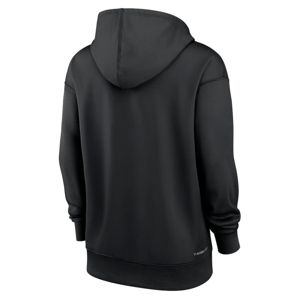 Black Colorado Rockies Nike Women's Authentic Collection Performance Pullover Hoodie
