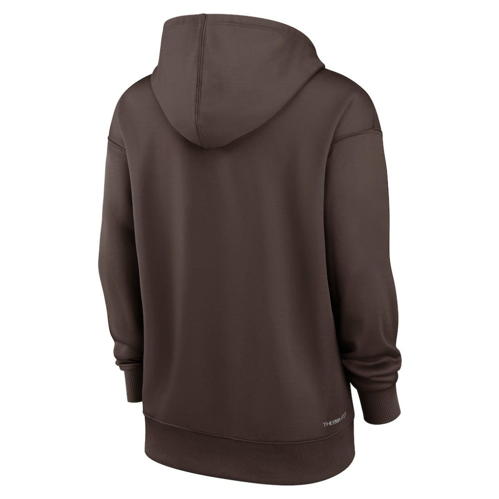 Brown San Diego Padres Nike Women's Authentic Collection Performance Pullover Hoodie